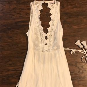 Cute cut-out white romper